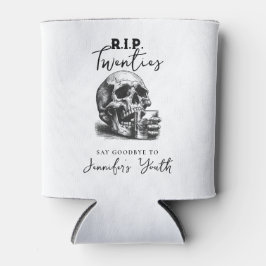 RIP To My Twenties Gothic Skull Birthday Party 缶クーラー