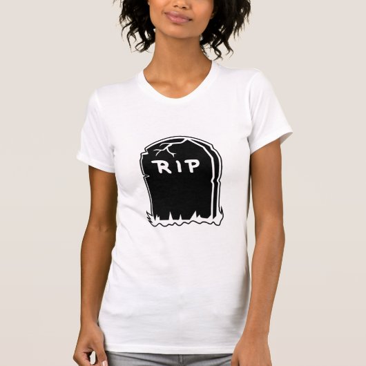RIP Tombstone Womens Tシャツ (正面)