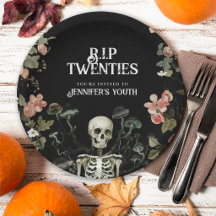 RIP Twenties スケルトン フラワー 30歳の誕生日パーティー