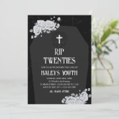 RIP Twenties 20s Tombstone Funeral 30th Birthday 招待状 (スタンド正面)