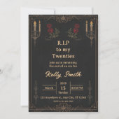 RIP Twenties Fun 30th Birthday Invitation 招待状 (正面)