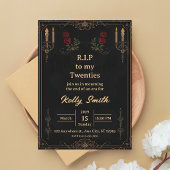 RIP Twenties Fun 30th Birthday Invitation 招待状