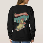 Ripe Christmas Banana Skiing Retro Cartoon Hoodies スウェットシャツ (裏面)