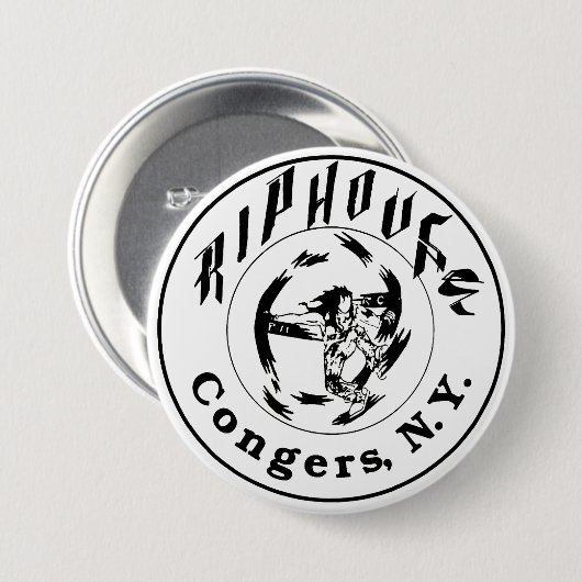 Riphouseの穴子、NY 缶バッジ (正面&裏面)