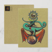 Ripleyスクロール金ゴールド ポストカード (正面/裏面)