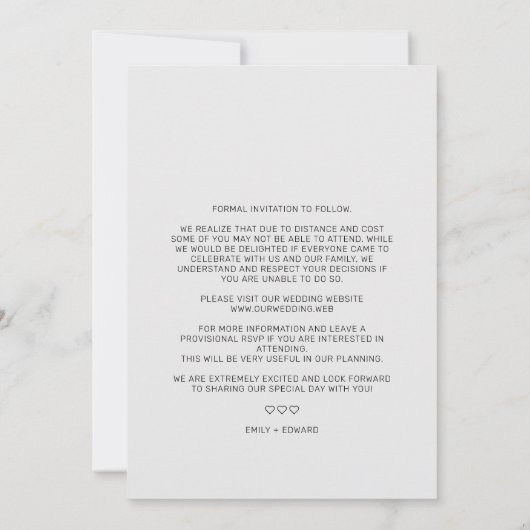 Ripped Paper Effect Wedding Custom Photo Script (裏面)