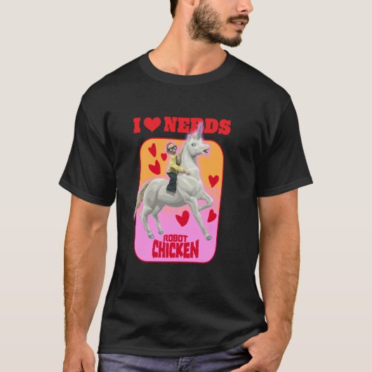 Ripple Junction x Robot Chicken おたくが大好きなライディング Tシャツ (正面)