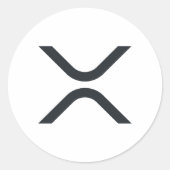 Ripple XRPロゴのステッカーシート ラウンドシール (正面)
