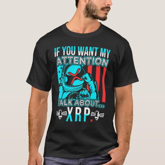 Ripple Xrp暗号ミームについて Tシャツ (正面)