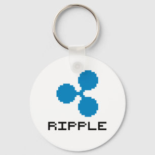 Ripple XRP 8ビットロゴ 基本キーチェーン キーホルダー