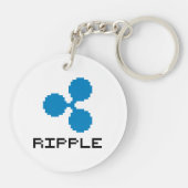 Ripple XRP 8-Bitロゴ キーホルダー (裏面)