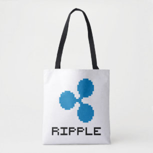 Ripple XRP 8-Bitロゴ｜トートバッグ トートバッグ