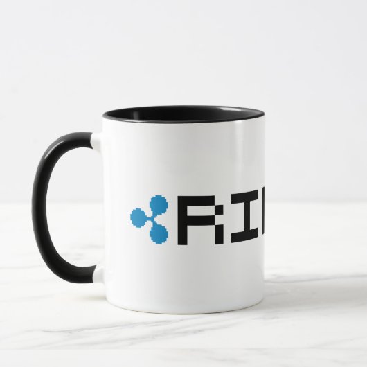 Ripple XRP 8-Bitロゴ マグカップ (左)