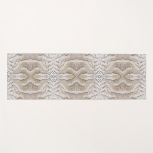 Ripples on a sandy beach pattern ヨガマット (正面(横))