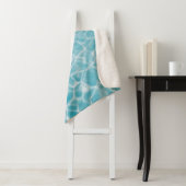 Rippling crystal blue water シェルパブランケット (インサイチュ)