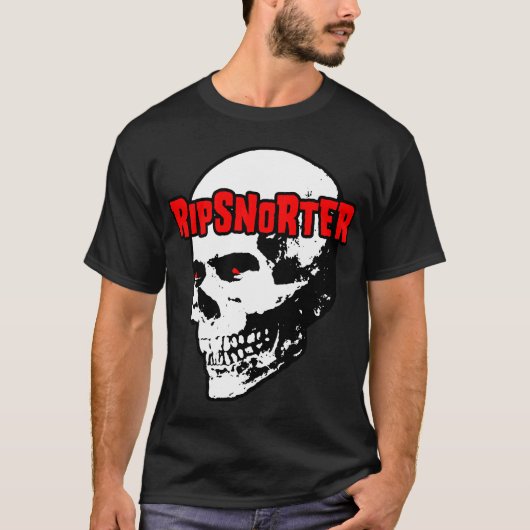 Ripsnorterの航跡死んだスカルのTシャツ Tシャツ (正面)