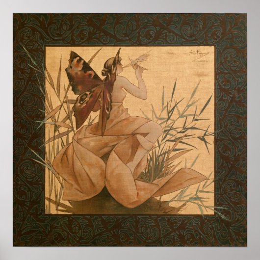 Riquer Winged nymph CC0097 Poster ポスター (正面)