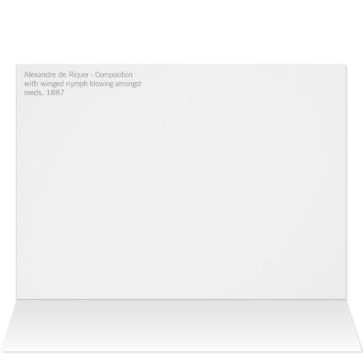 Riquer Winged nymph CC0530 Gratulationskortカード (内部横(上))