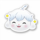 Riri ハッピー かわいい ステッカー シール (正面)