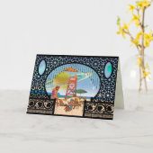 Risa Greetingの惑星間旅行の月 カード (黄色い花)