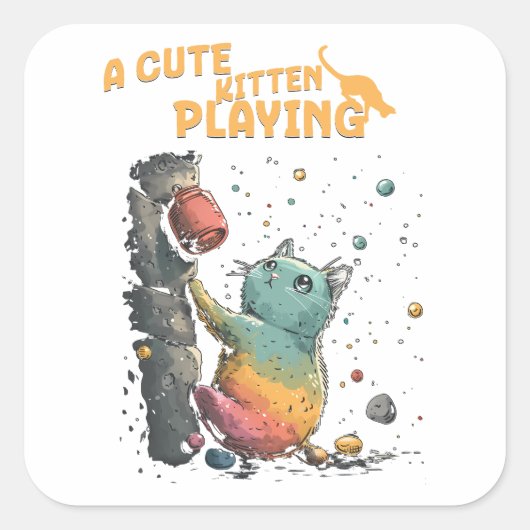 Risas Felinas スクエアシール (正面)