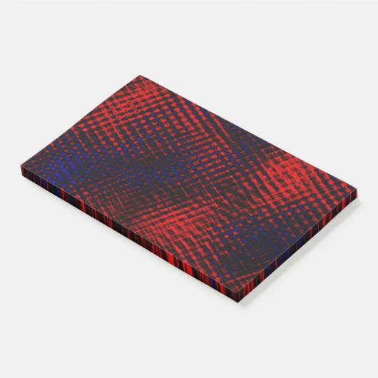 Riscos cruzados vermelho e azul ポストイット (アングル)