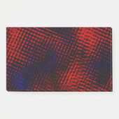 Riscos cruzados vermelho e azul ポストイット (正面)