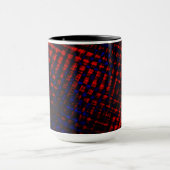 Riscos cruzados vermelho e azul マグカップ (中央)