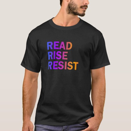 Rise読 Reist Readersのことわざ Tシャツ (正面)