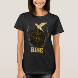 RISE ゴールデンフェニックス 女性エンパワメントTシャツ Tシャツ