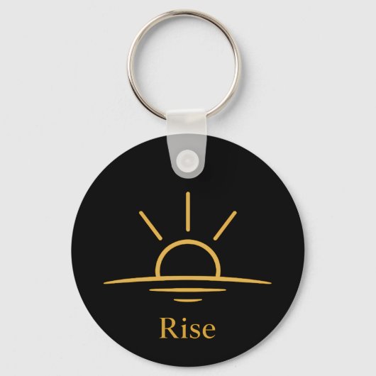 Rise — シンプルな日の出 キーホルダー (正面)