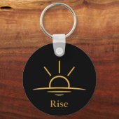 Rise — シンプルな日の出 キーホルダー (正面)