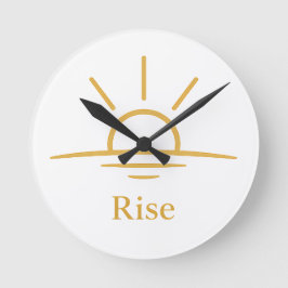 Rise — シンプルな日の出 ラウンド壁時計