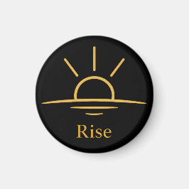 Rise — ミニマリストな日の出 マグネット