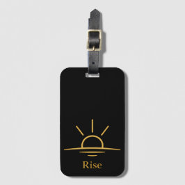 Rise — ミニマリストな日の出 ラゲッジタグ