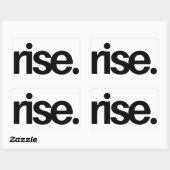 Rise モチベーション 引用符 ステッカー (シート)