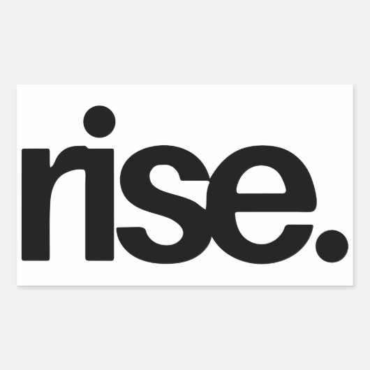 Rise モチベーション 引用符 ステッカー (正面)