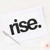 Rise モチベーション 引用符 ステッカー (封筒)