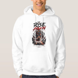 RISE 励まし モチベーション 強さ 戦士 パーカ