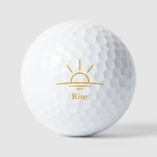 Rise ― 極簡主義の日の出 ゴルフボール (正面)