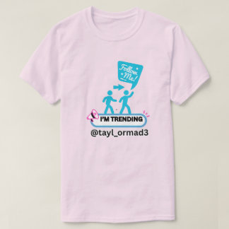 RISE 2 FAME インスタグラムメディア パステルピンク ブルー ユニセックス Tシャツ