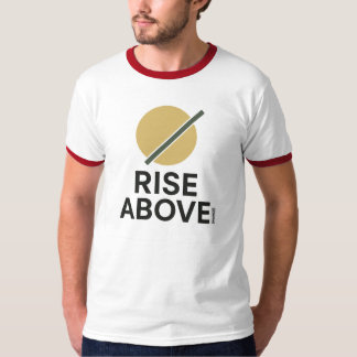 Rise Above – ミニマリストSun & Diagonal Beam Graphi Tシャツ