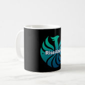 Rise Above – 朝の強さマグカップ コーヒーマグカップ (正面左)