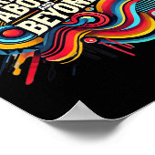 Rise Above And Beyond Bold Abstract Motivational Q ポスター (角)