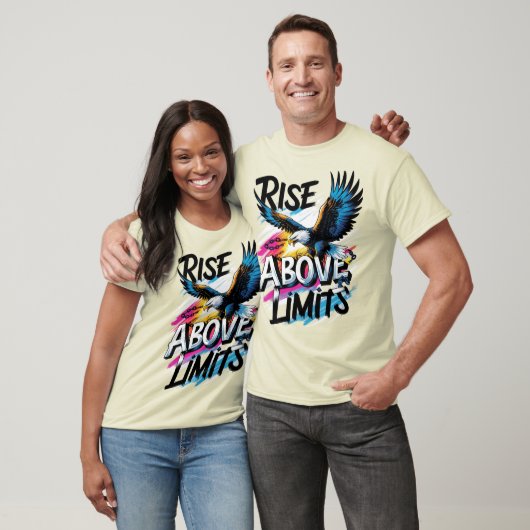 Rise Above Limits | Bold Eagle Motivational Tシャツ (ユニセックス)