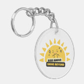 Rise Above Shine Beyond Cute Sun Keychain キーホルダー (正面左)