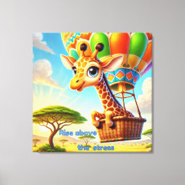 Rise Above theストレス – 高揚性キリン キャンバスプリント