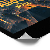 Rise Above The Noise Motivational Quote Tee  ポスター (角)