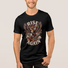 Rise Again モチベーショナル コンバック ユニセックス ベラ・キャンバスTシャツ トライブレンドTシャツ