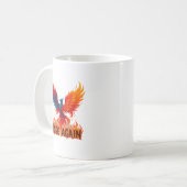 Rise Again Phoenix – Fire Rebirth Motivational コーヒーマグカップ (正面左)